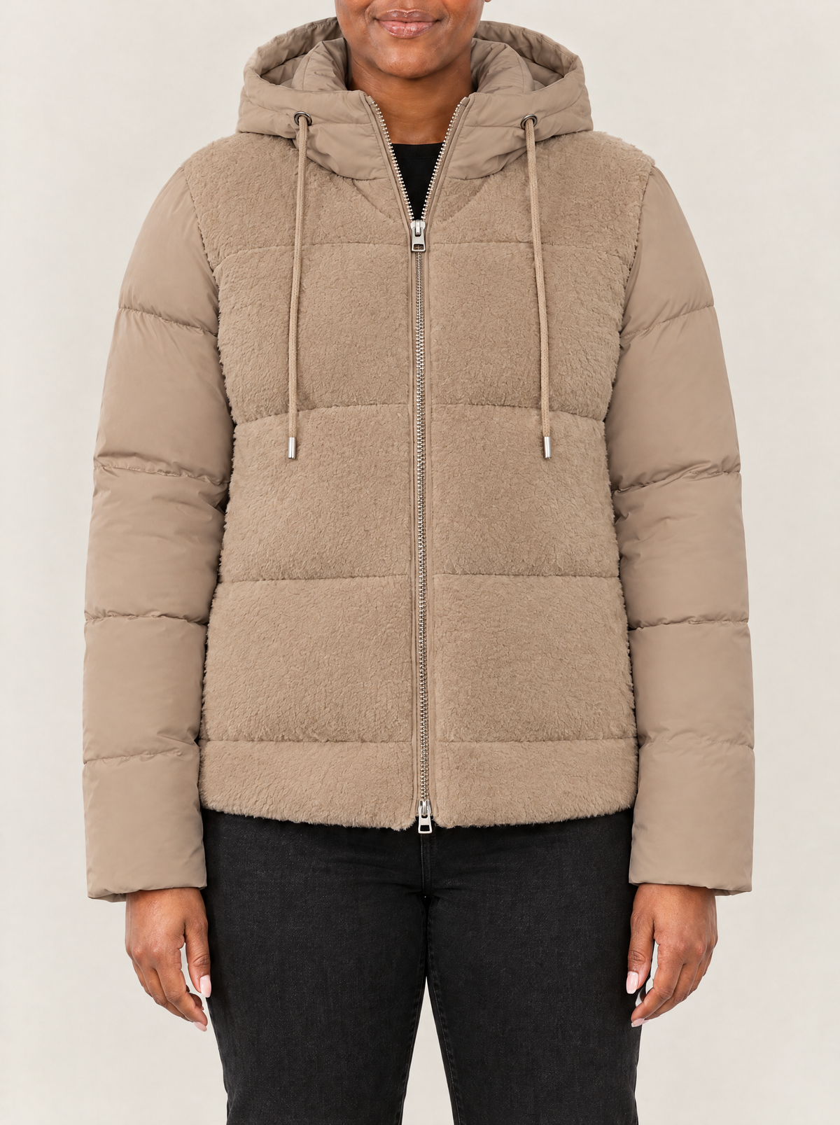 Delia | Women's Padded Hooded Winter Jacket with Detachable Sleeves