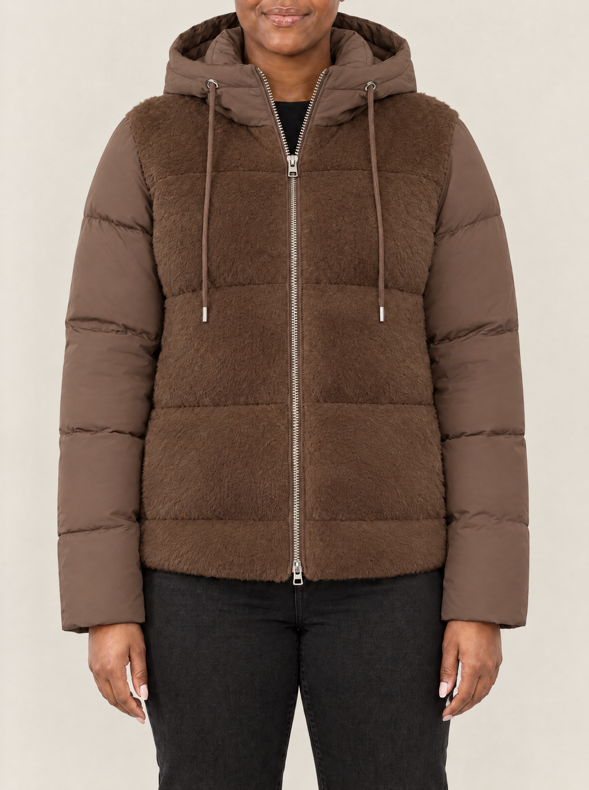 Delia | Women's Padded Hooded Winter Jacket with Detachable Sleeves