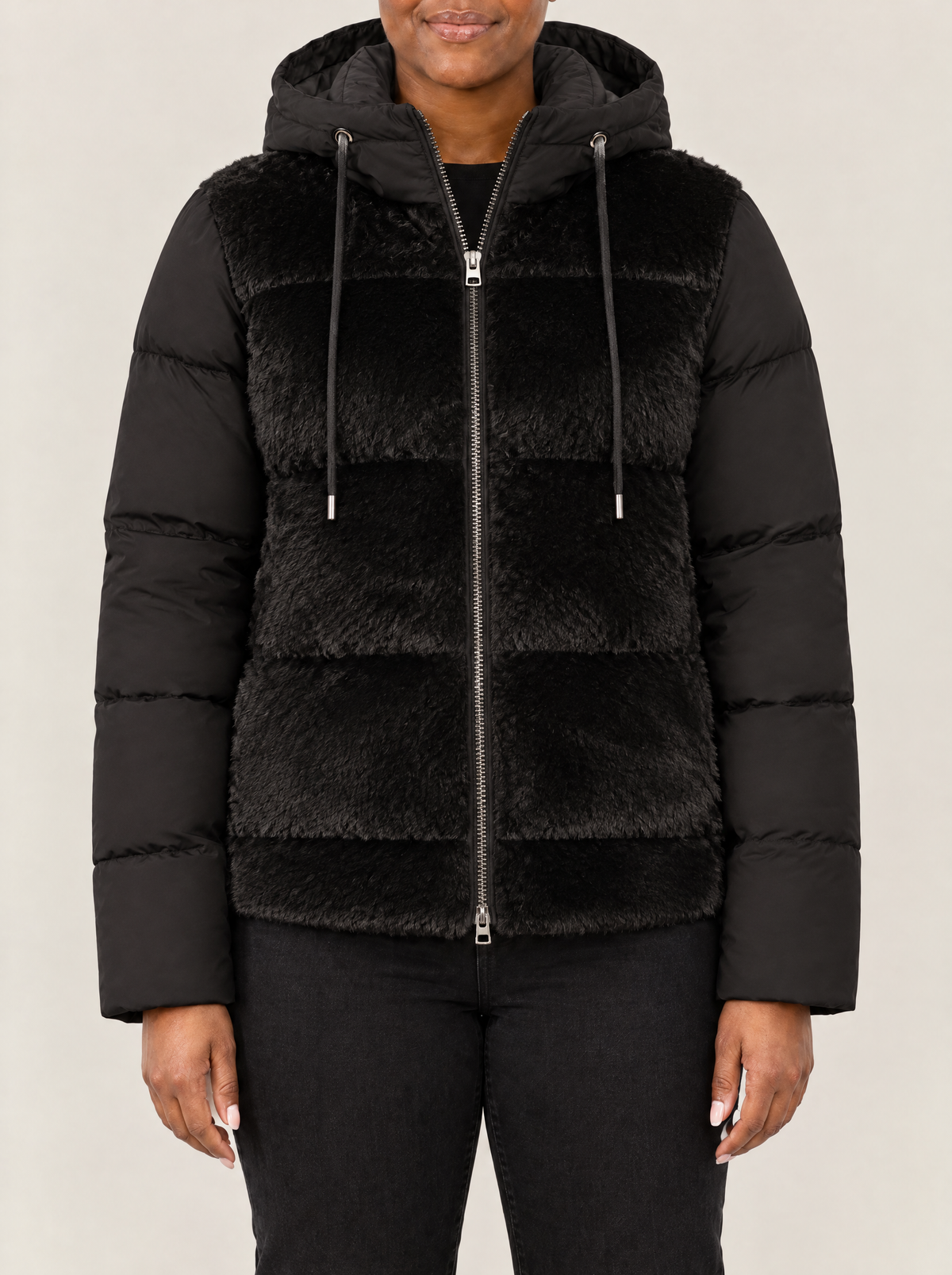 Delia | Women's Padded Hooded Winter Jacket with Detachable Sleeves