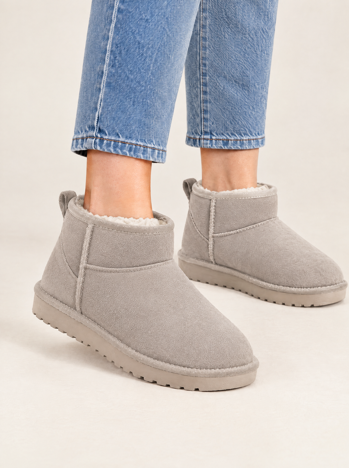Lara | Women's Warm Lined Slip-On Ankle Boots with Grip Sole