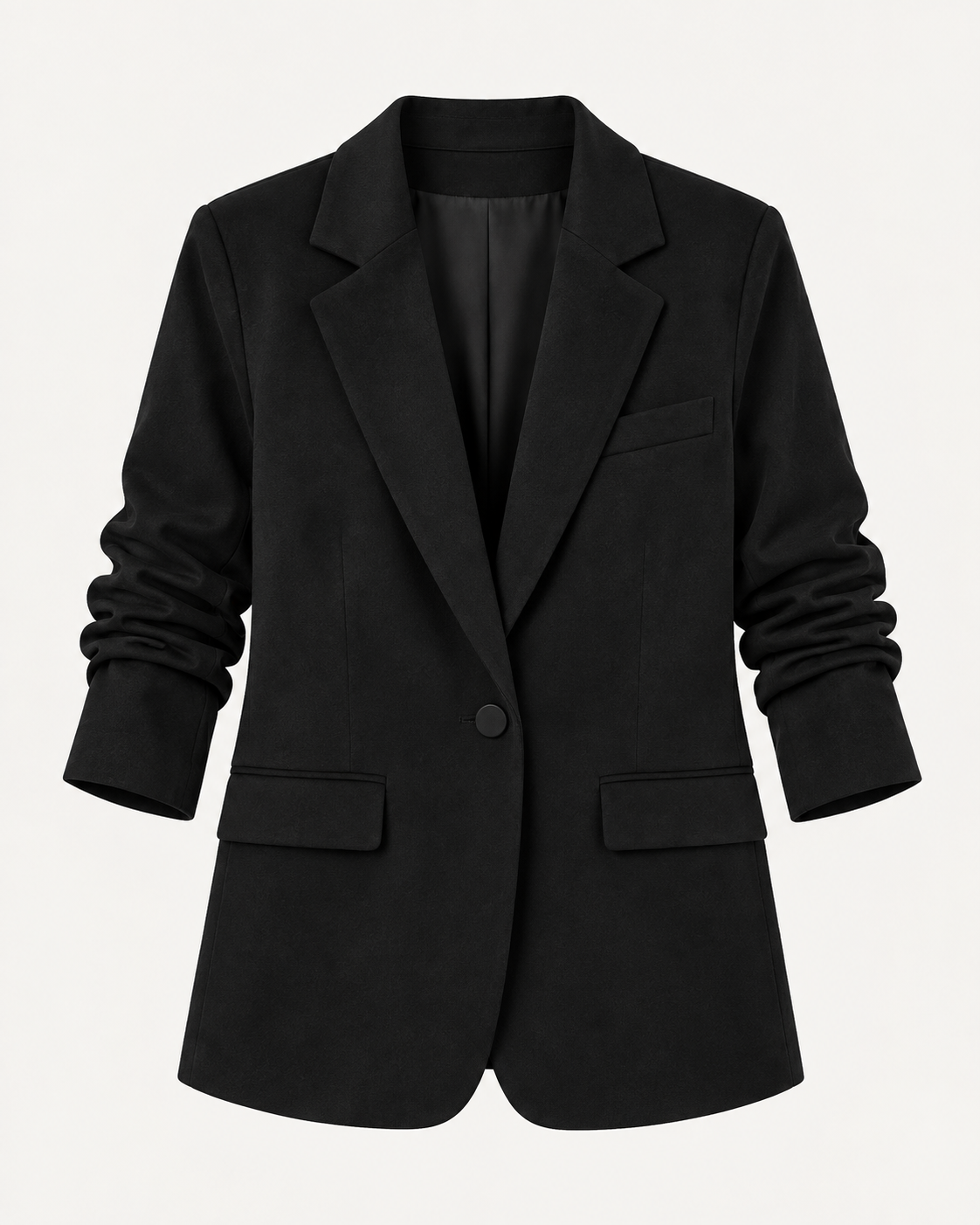 Women's Fitted Faux Suede Blazer