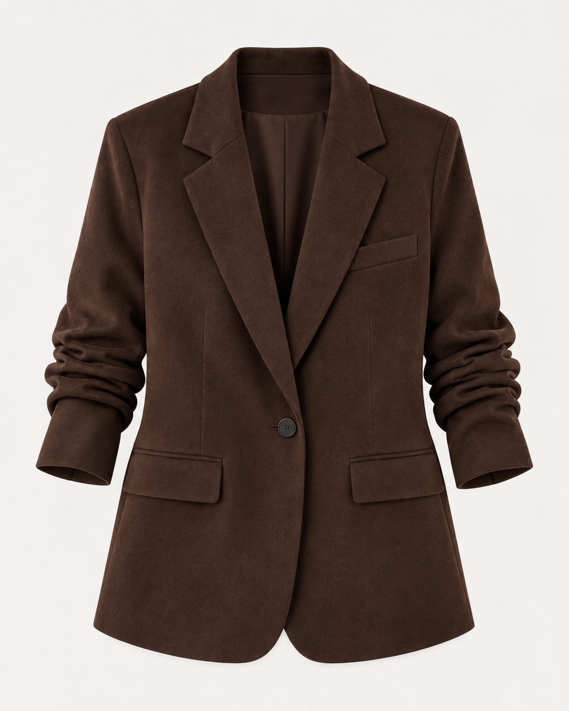 Women's Fitted Faux Suede Blazer